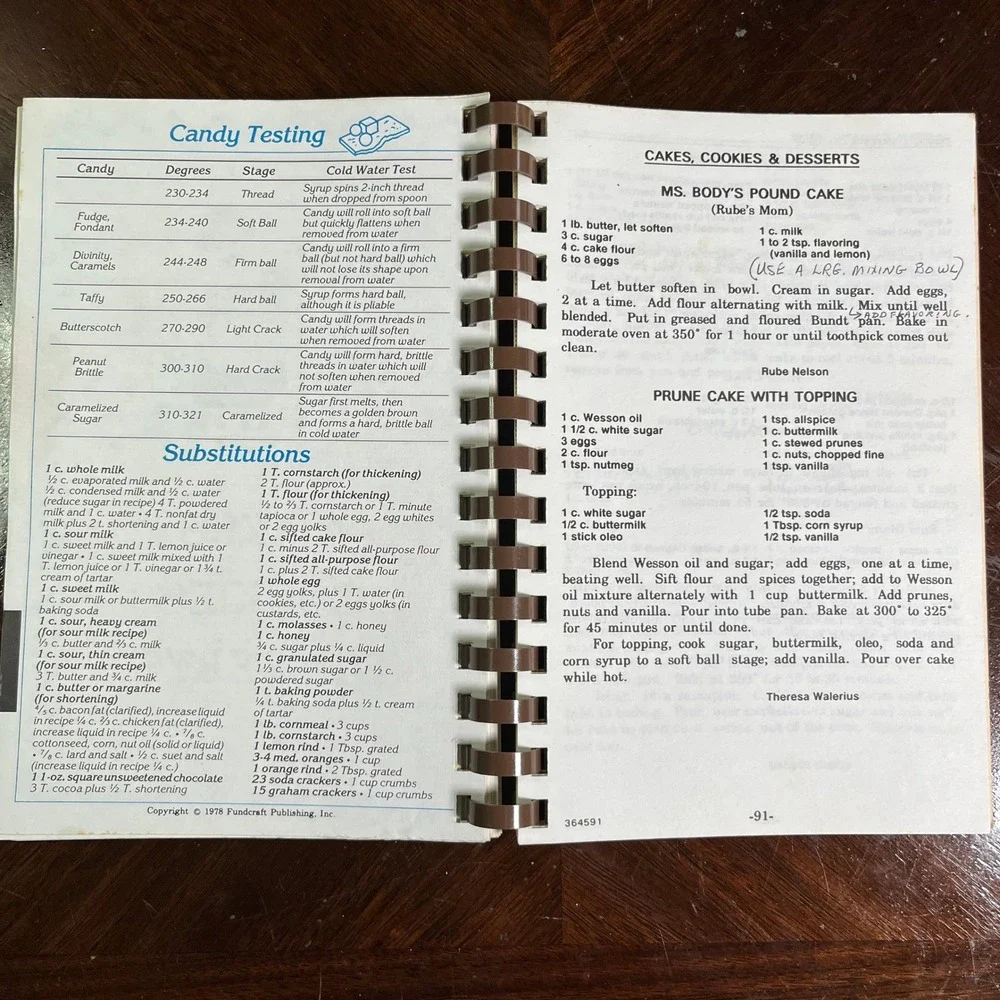 Vintage 1991 VA Hospital Staff Community Cookbook Medical Center Recipes